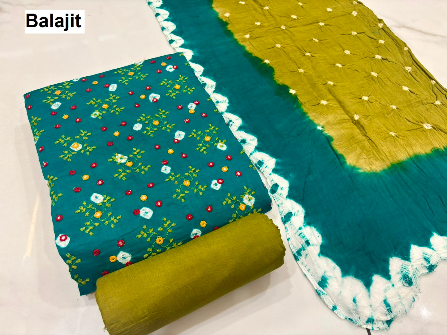 Bandhej Concept 1807 Balajit Satin Salwar Suits Wholesale Price