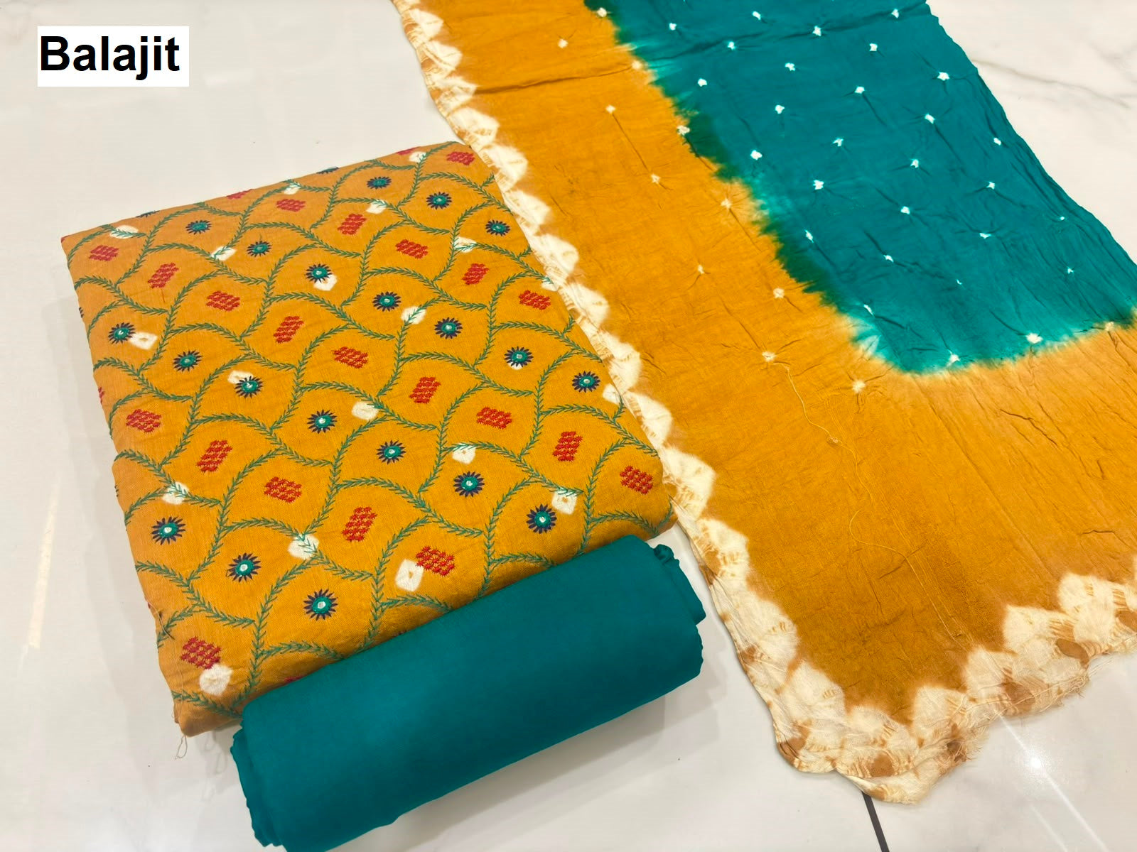 Bandhej Concept 1807 Balajit Satin Salwar Suits Wholesale Price