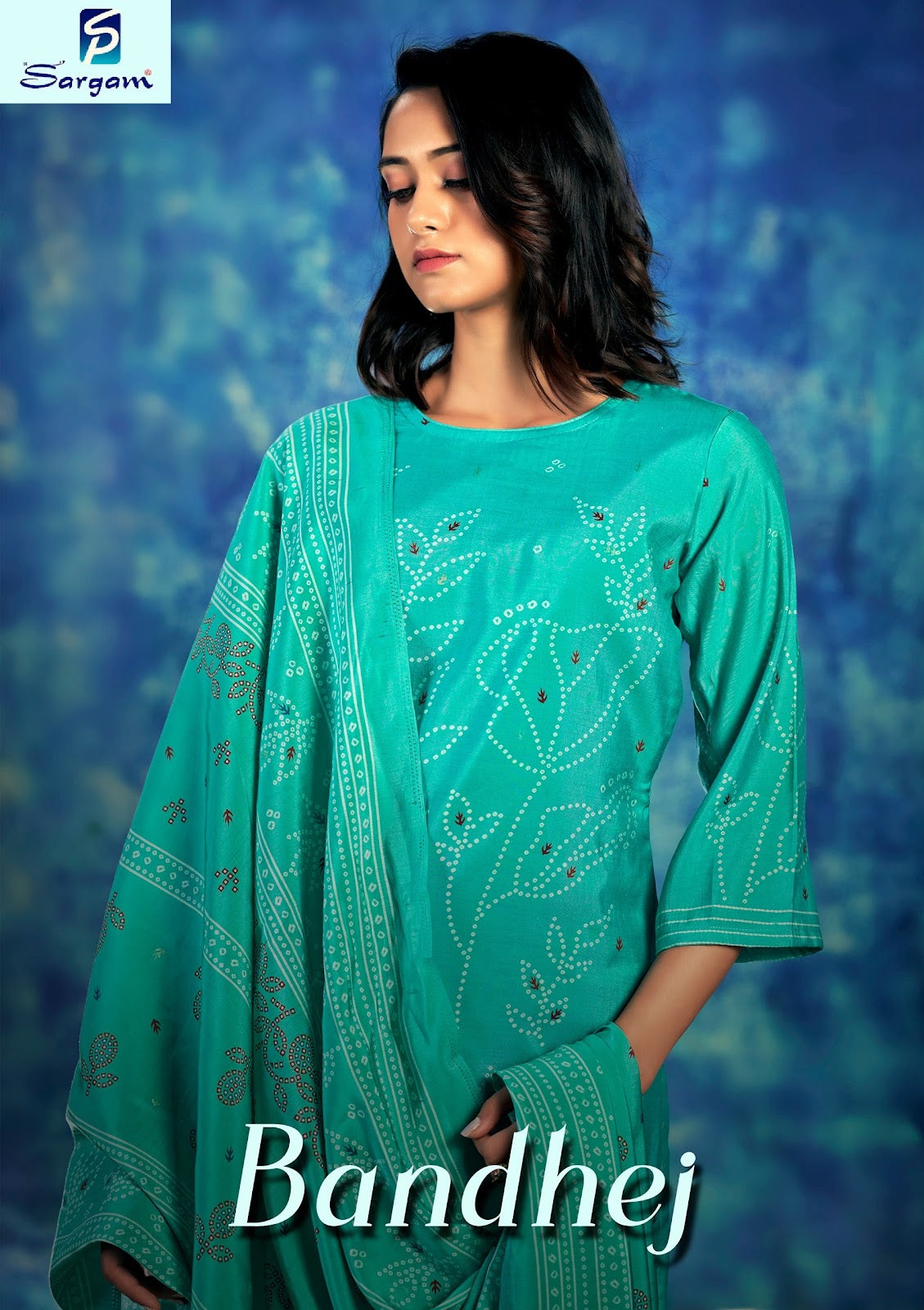 Bandhej Sargam Prints Viscose Modal Pant Style Suits Wholesaler