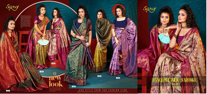 Banglori Silk Saroski Saroj Sarees Exporter India