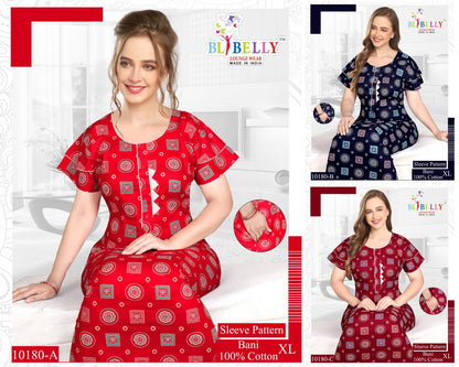 Bani Belly Cotton Night Gowns Exporter