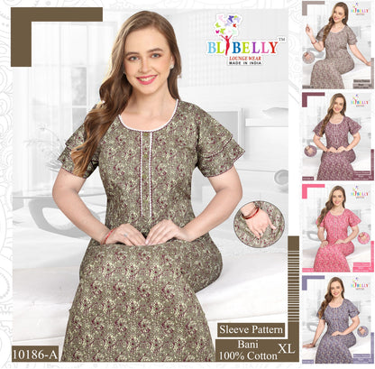 Bani Belly Cotton Night Gowns Exporter