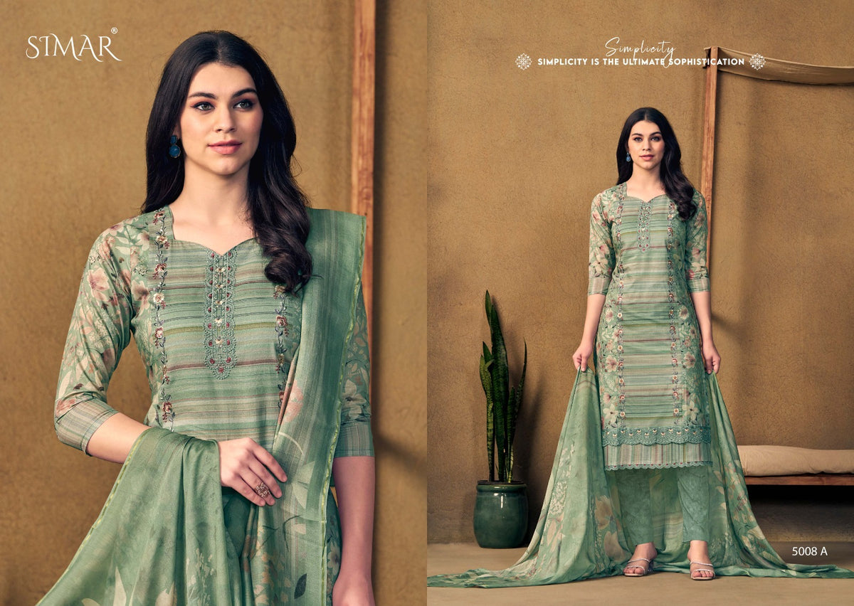 Bani Simar Viscose Pashmina Suits Wholesaler India