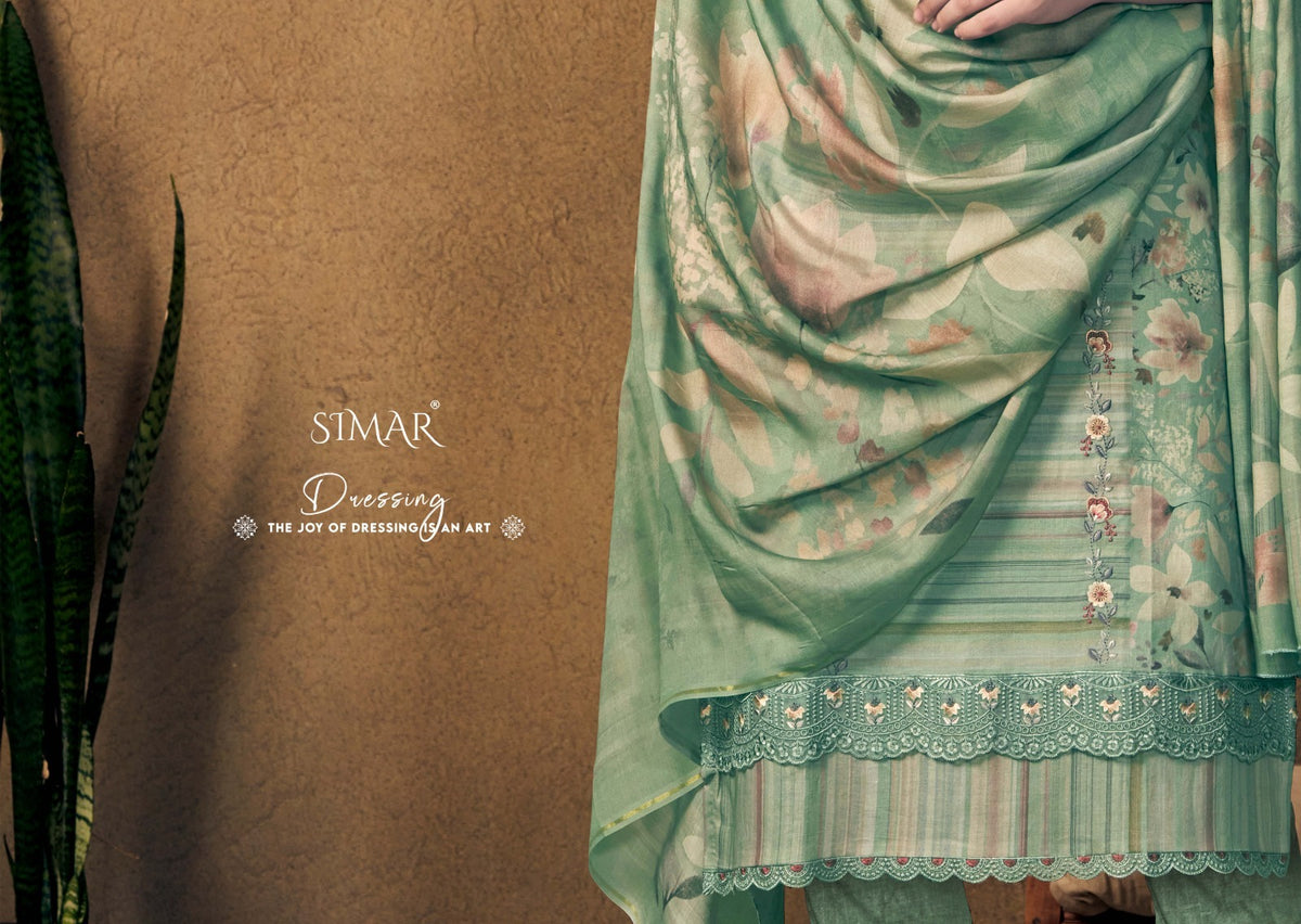 Bani Simar Viscose Pashmina Suits Wholesaler India