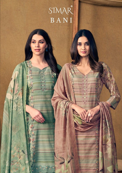 Bani Simar Viscose Pashmina Suits Wholesaler India