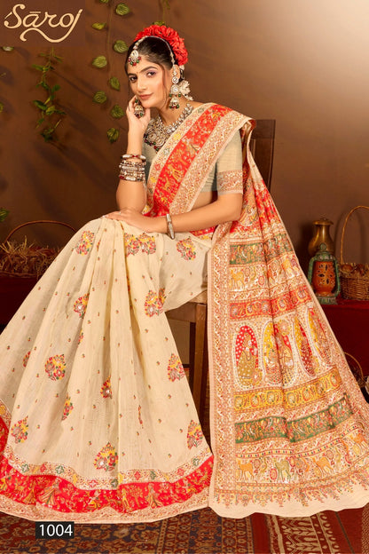Banjaara Linen Vol 1 Saroj Sarees Exporter
