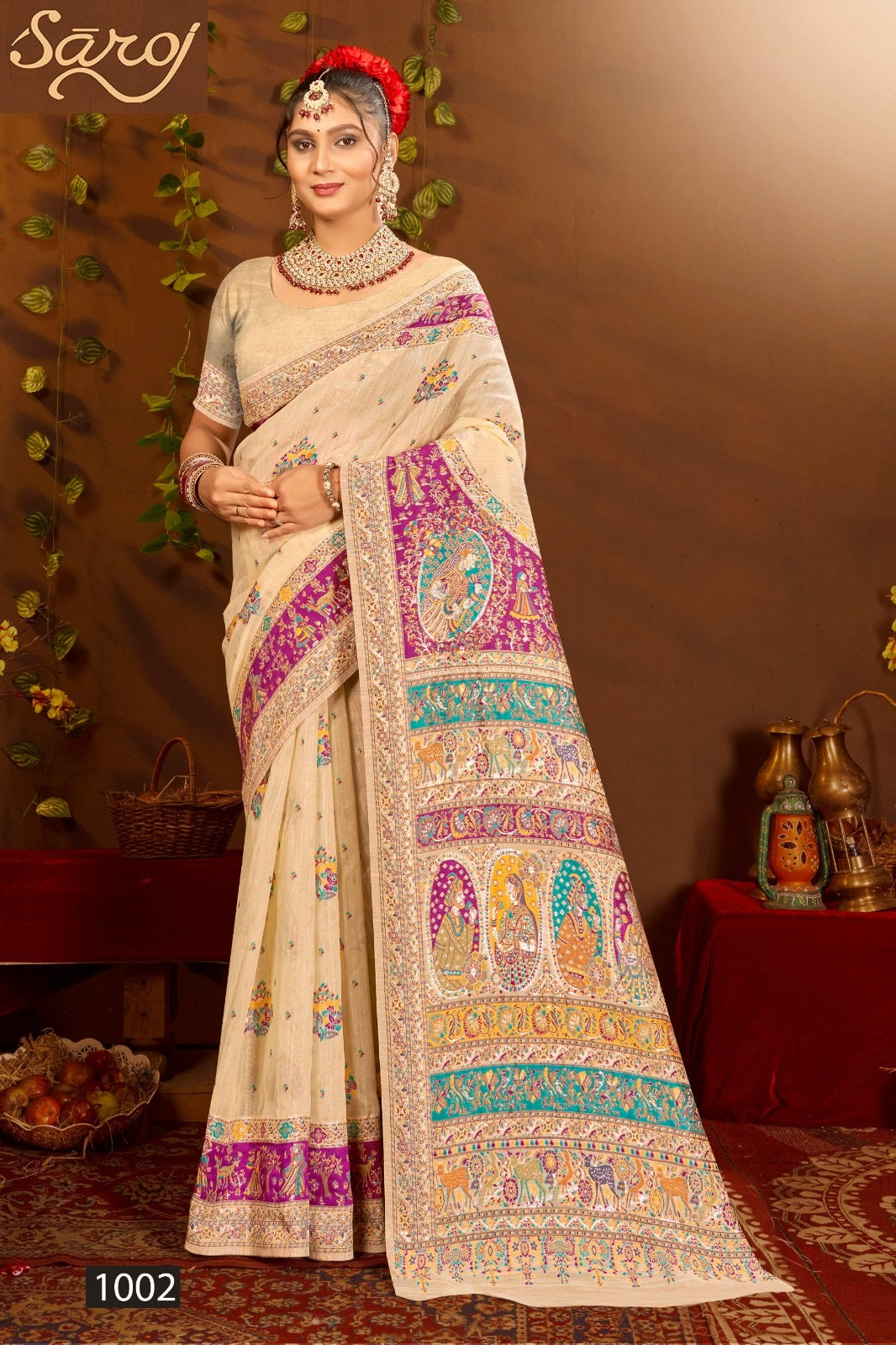 Banjaara Linen Vol 1 Saroj Sarees Exporter