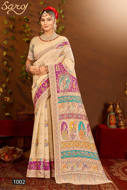 Banjaara Linen Vol 1 Saroj Sarees Exporter