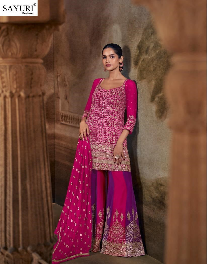Banno Sayuri Georgette Readymade Plazzo Style Suits Manufacturer India