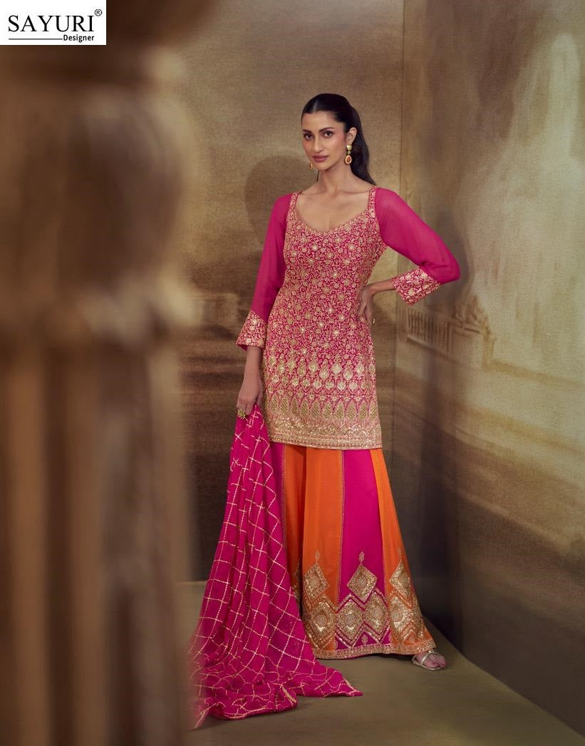 Banno Sayuri Georgette Readymade Plazzo Style Suits Manufacturer India