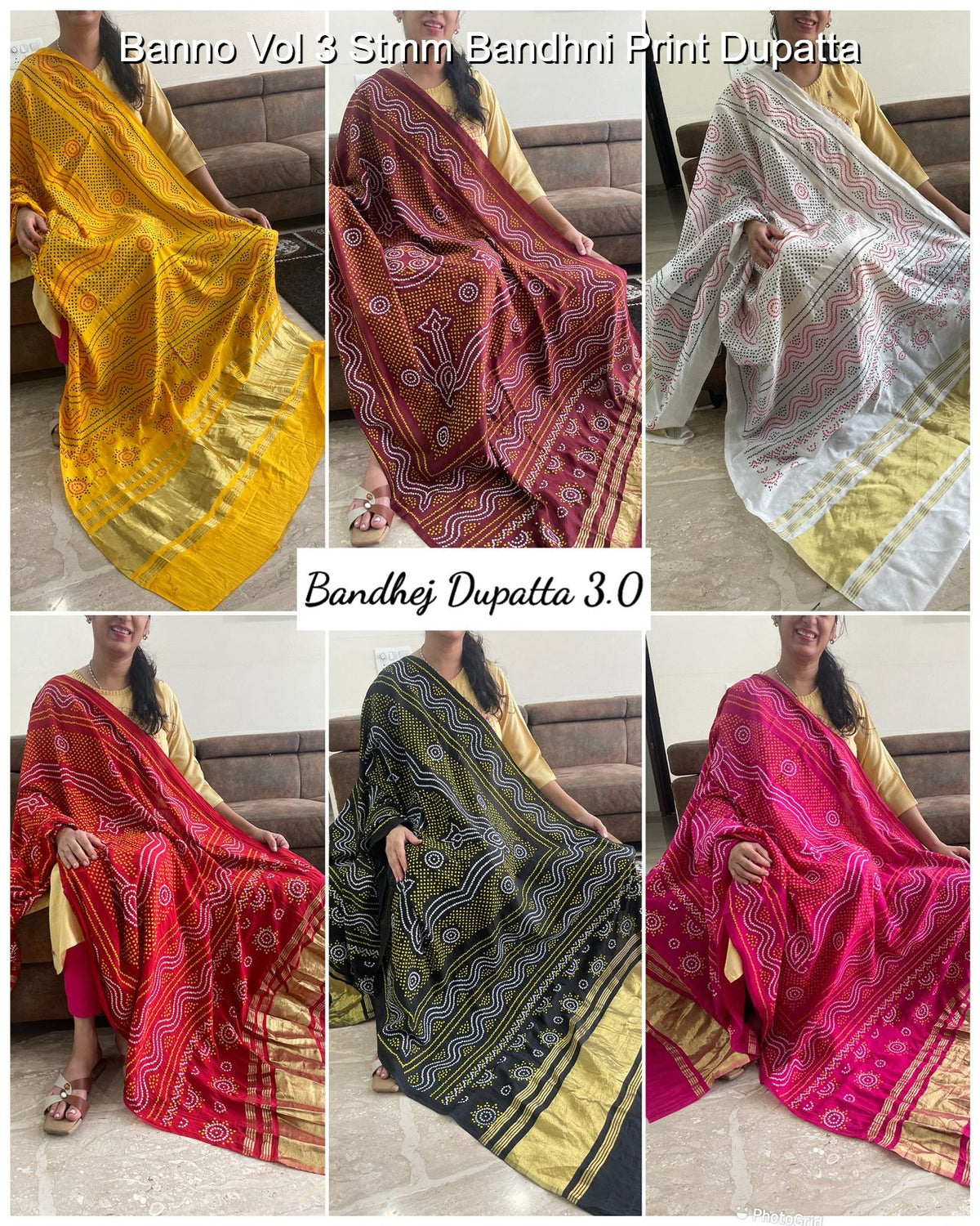 Banno Vol 3 Stmm Bandhani Dupatta Manufacturer India