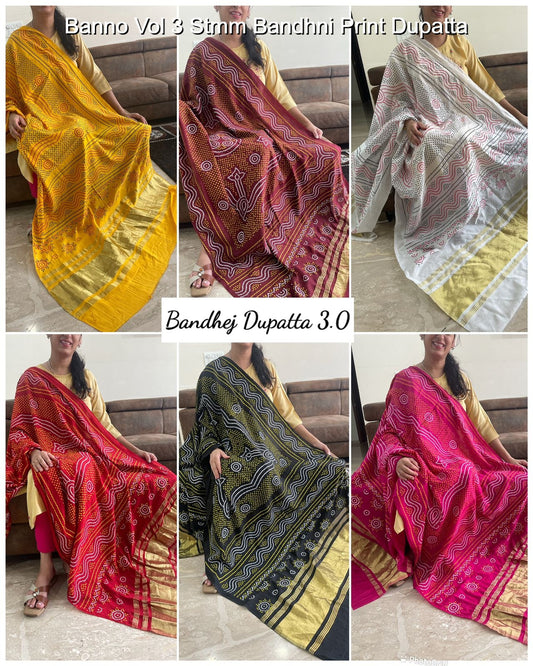 Banno Vol 3 Stmm Bandhani Dupatta Manufacturer India
