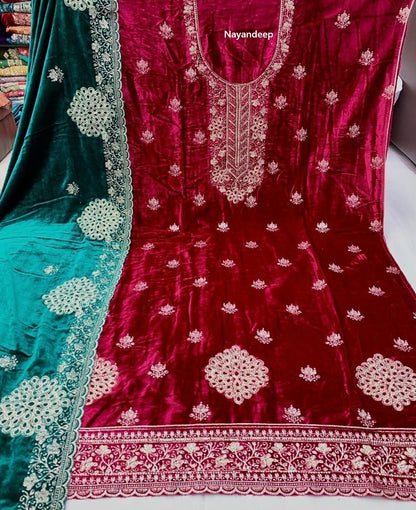 Bansuri Nayandeep Viscose Velvet Suits Exporter
