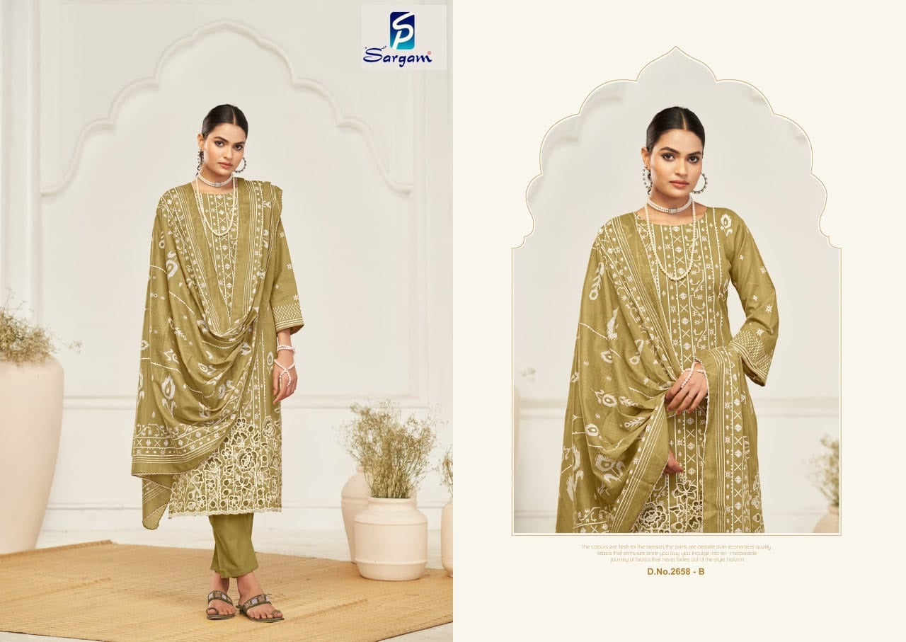Bansuri Sargam Prints Pure Cotton Pant Style Suits Wholesaler