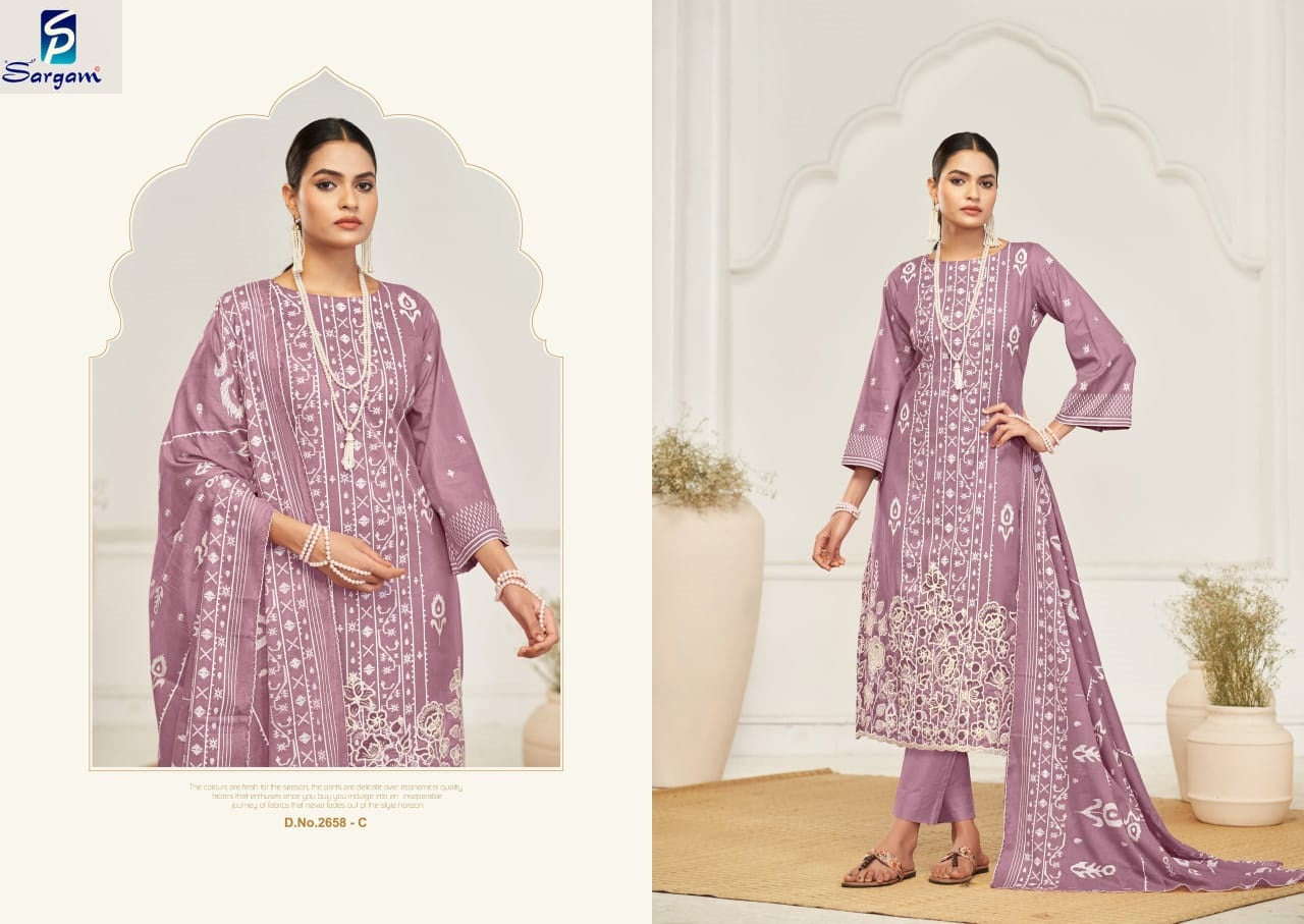 Bansuri Sargam Prints Pure Cotton Pant Style Suits Wholesaler