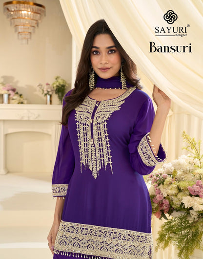 Bansuri Sayuri Georgette Readymade Sharara Suits Manufacturer