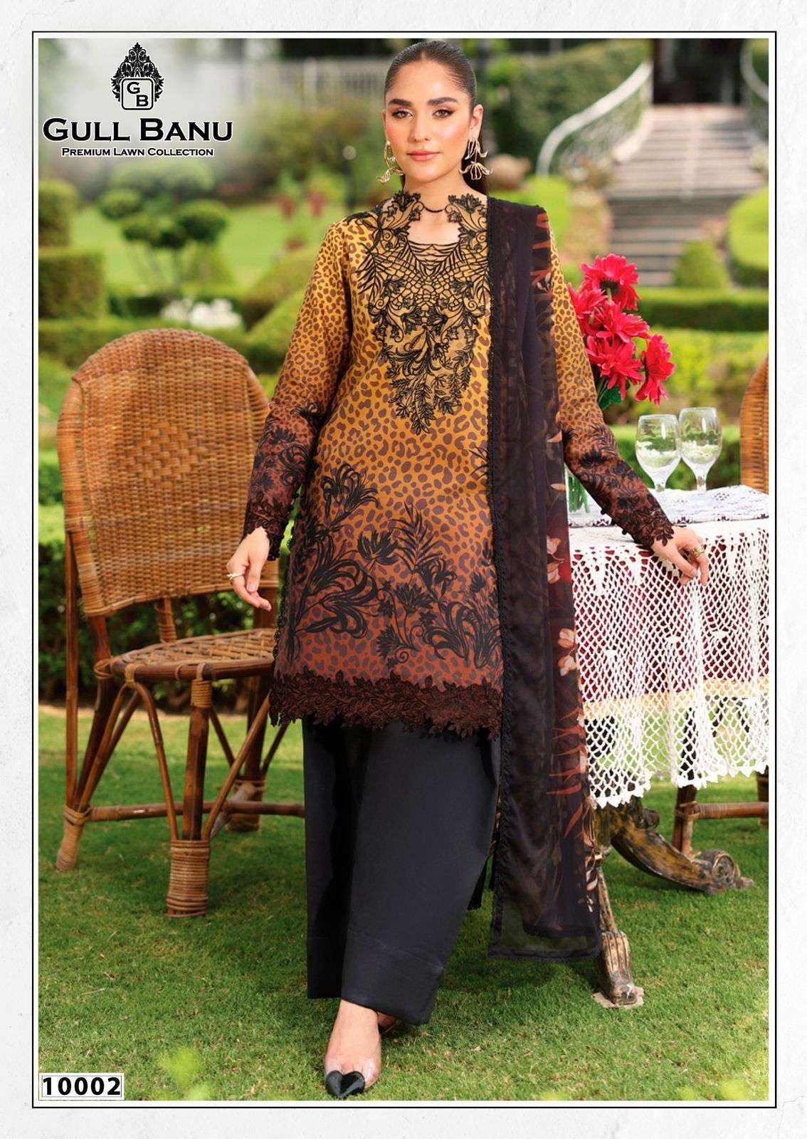 Banu Vol 10 Premium Lawn Collection Gul Ahmed Cambric Cotton Karachi Readymade Suits Exporter Gujarat