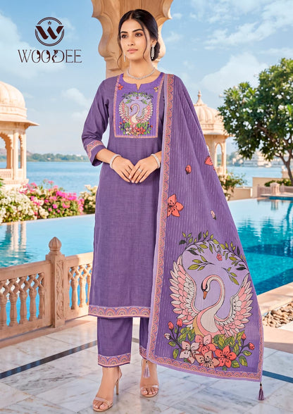 Banzara Vol 2 Woodee Vatican Readymade Pant Style Suits Exporter India