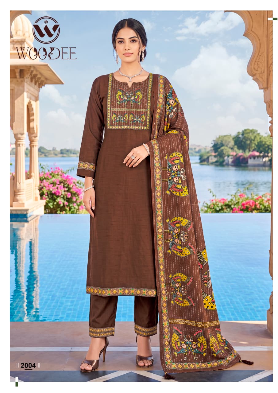 Banzara Vol 2 Woodee Vatican Readymade Pant Style Suits Exporter India