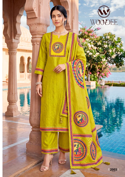Banzara Vol 2 Woodee Vatican Readymade Pant Style Suits Exporter India