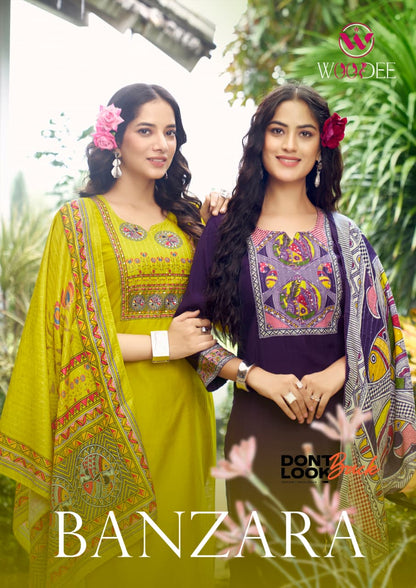 Banzara Woodee Vatican Readymade Pant Style Suits Wholesaler Gujarat
