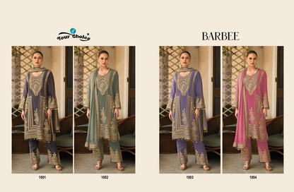 Barbee Your Choice Chinnon Pakistani Readymade Suits Wholesaler Ahmedabad