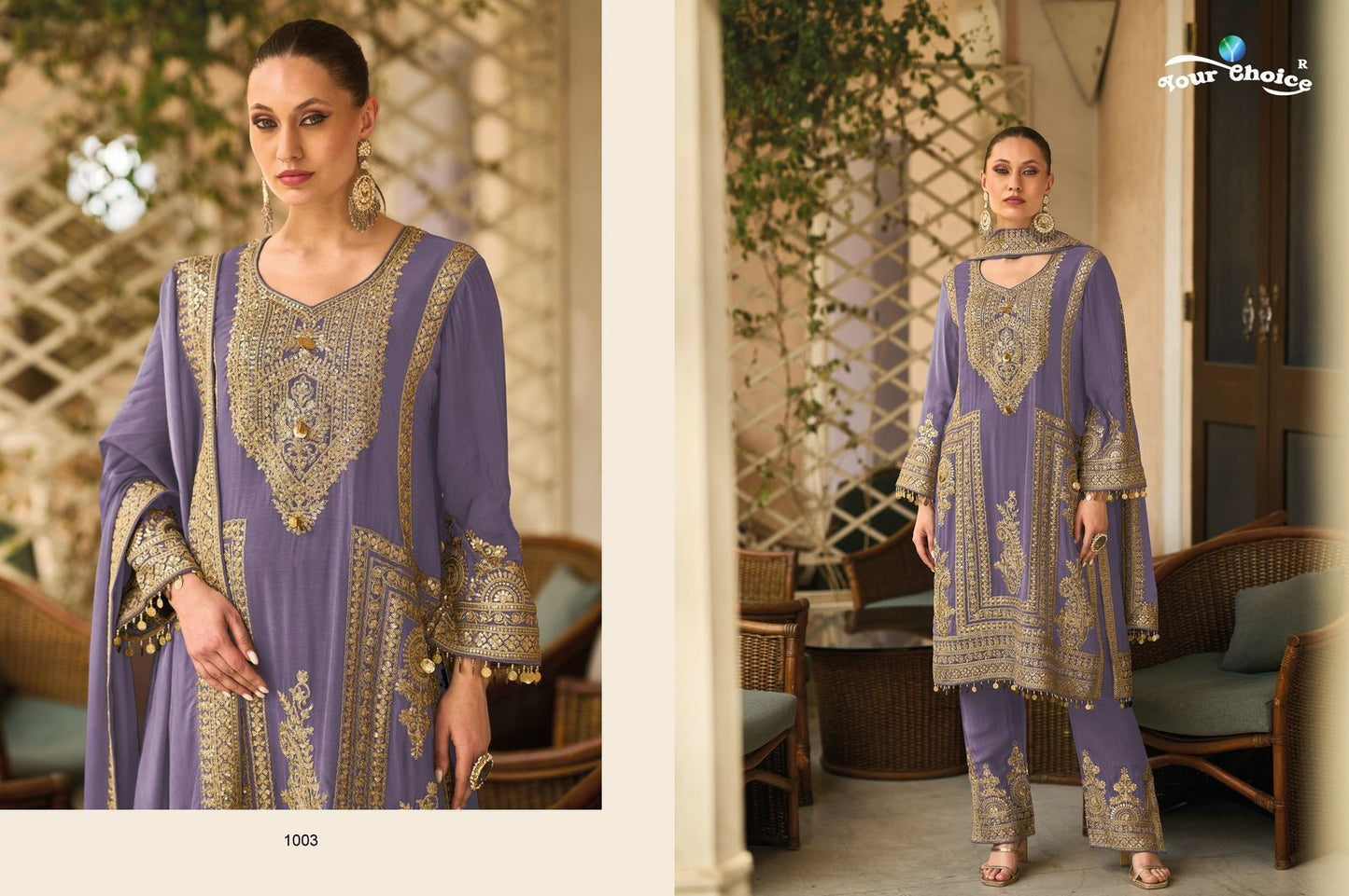 Barbee Your Choice Chinnon Pakistani Readymade Suits Wholesaler Ahmedabad