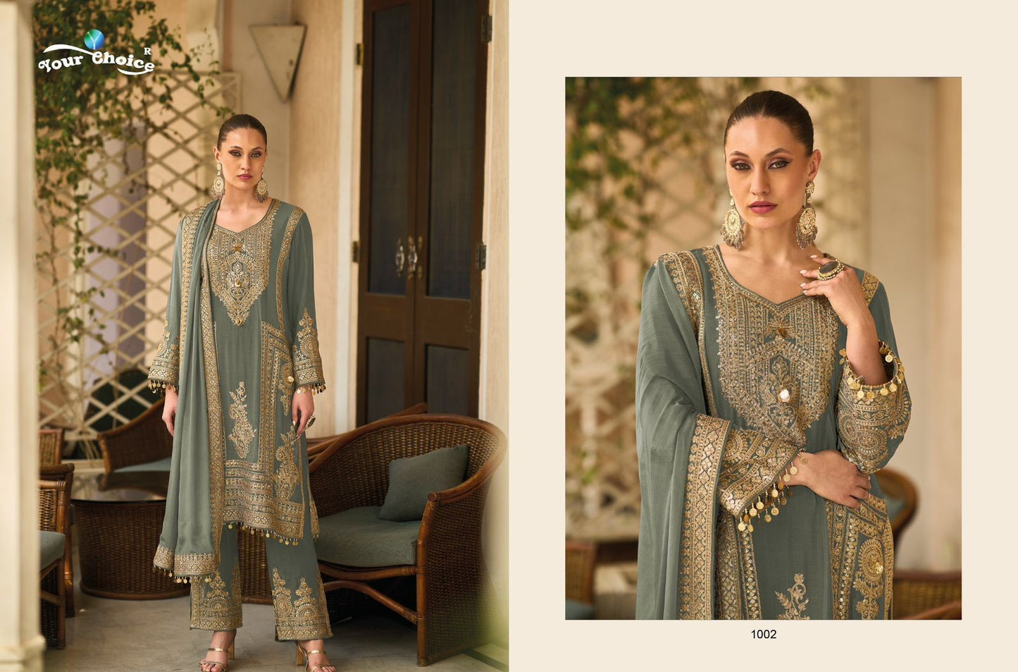 Barbee Your Choice Chinnon Pakistani Readymade Suits Wholesaler Ahmedabad