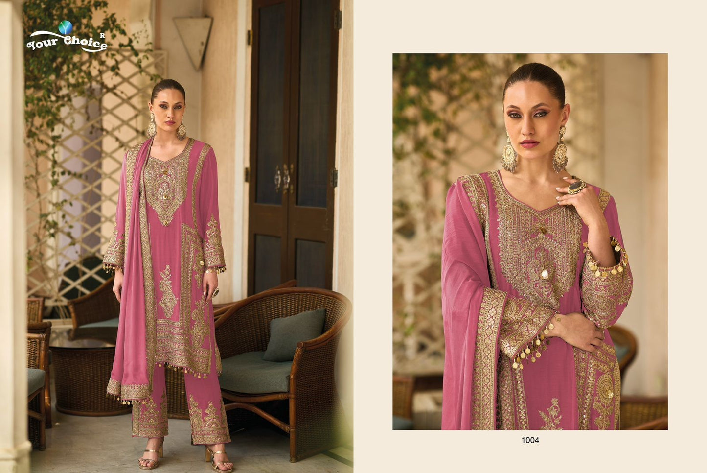 Barbee Your Choice Chinnon Pakistani Readymade Suits Wholesaler Ahmedabad