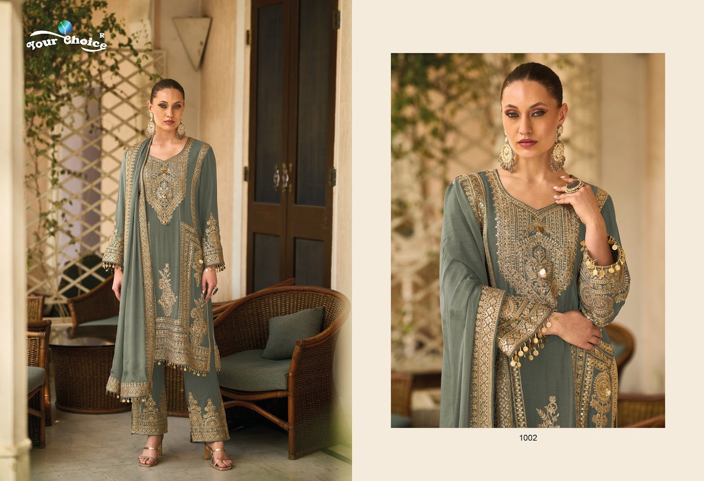 Barbee Your Choice Chinon Pakistani Readymade Suits Manufacturer India