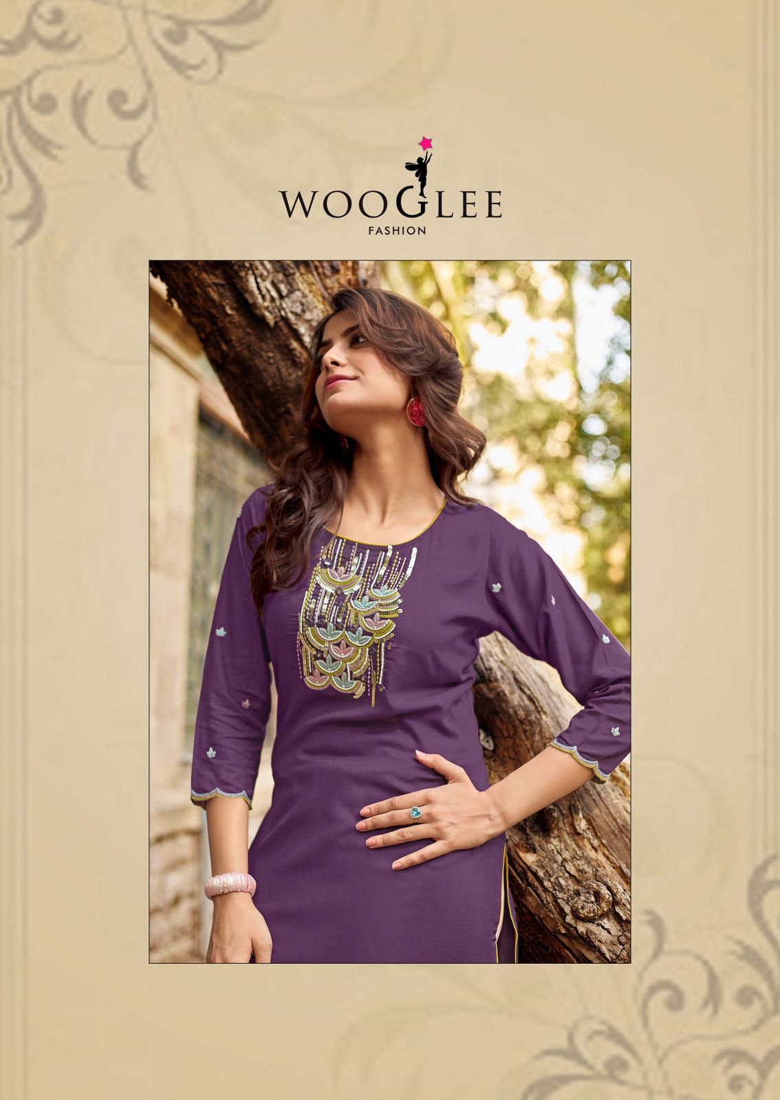 Barbella Vol 14 Wooglee Rayon Long Straight Kurti Supplier