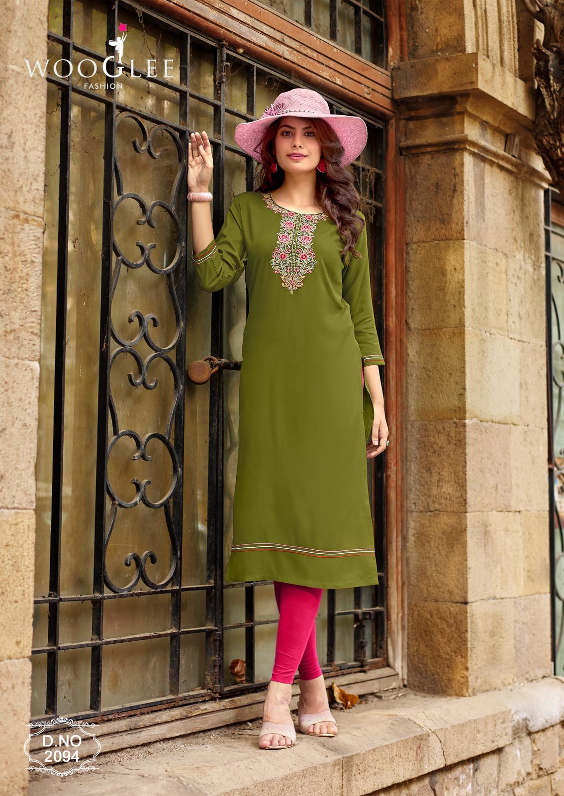 Barbella Vol 14 Wooglee Rayon Long Straight Kurti Supplier