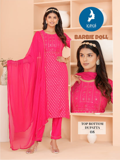 Barbie Doll Kaya Rayon Readymade Pant Style Suits Exporter India