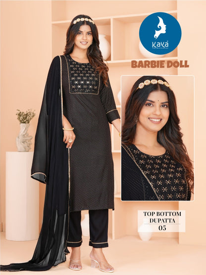 Barbie Doll Kaya Rayon Readymade Pant Style Suits Exporter India