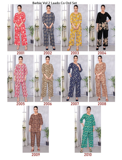 Barbie Vol 2 Laado Mul Cotton Co Ord Set Manufacturer Gujarat