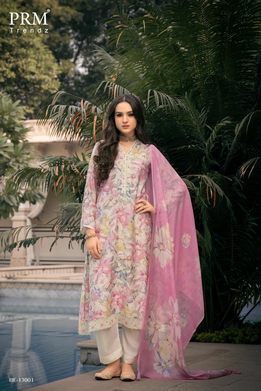 Bareeha Prm Trendz Viscose Muslin Pant Style Suits Wholesale Price