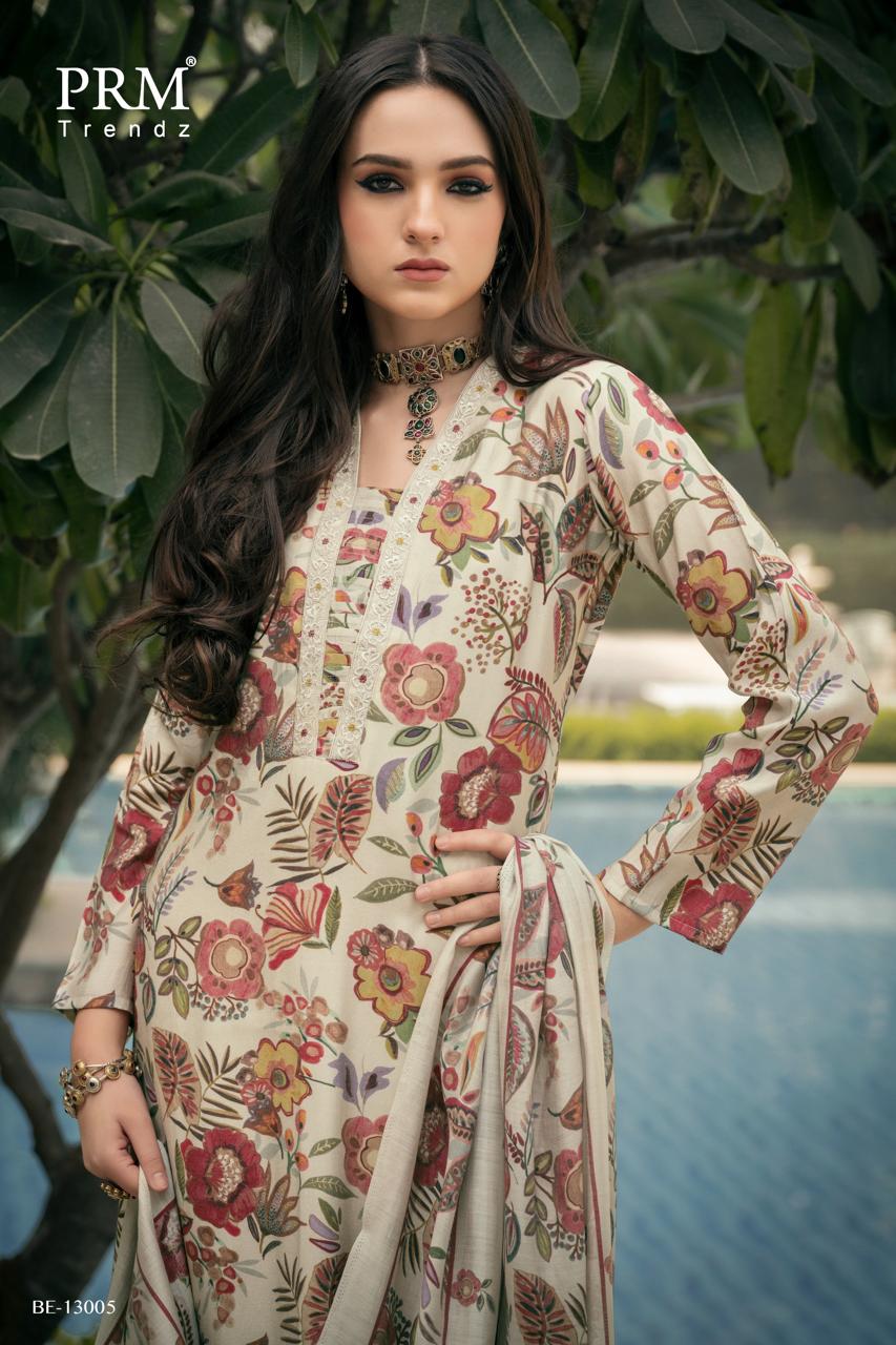 Bareeha Prm Trendz Viscose Muslin Pant Style Suits Wholesale Price