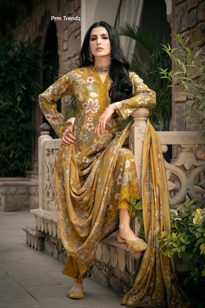Bareeha Prm Trendz Viscose Muslin Pant Style Suits Wholesale Price