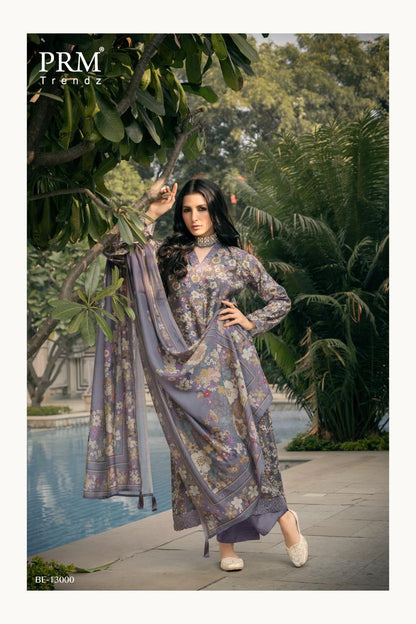 Bareeha Prm Trendz Viscose Muslin Pant Style Suits Wholesale Price