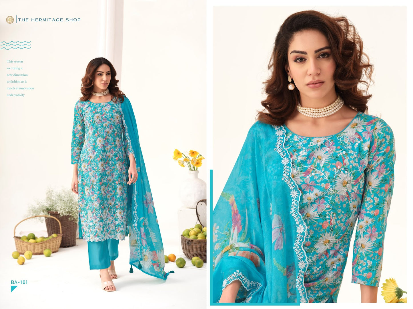 Bareeze The Hermitage Shop Cotton Lawn Karachi Salwar Suits Manufacturer Gujarat