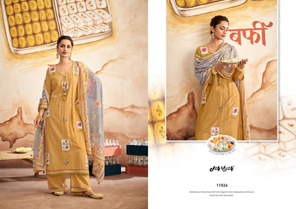 Barfi Jay Vijay Mal Chanderi Pant Style Suits Wholesaler