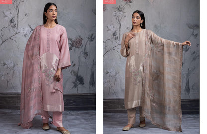 Bariqa Naariti Mal Chanderi Pant Style Suits Wholesale