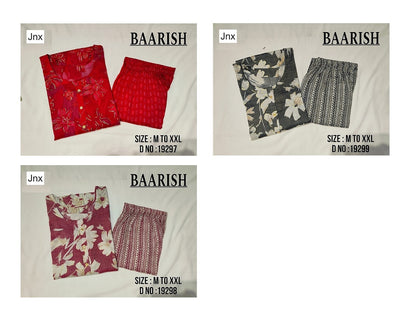 Barish 0409 Jnx Capsule Co Ord Set Manufacturer Gujarat