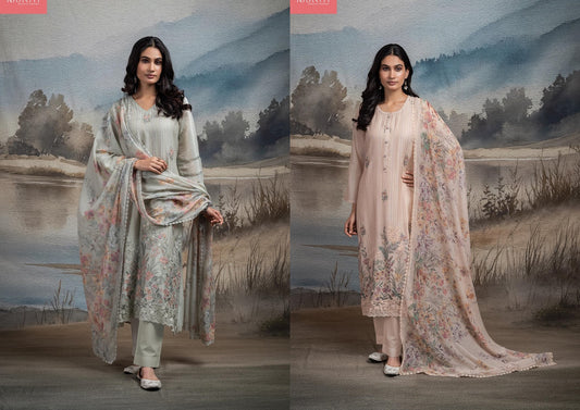 Barkha 2 Naariti Banarasi Pant Style Suits Wholesaler Ahmedabad