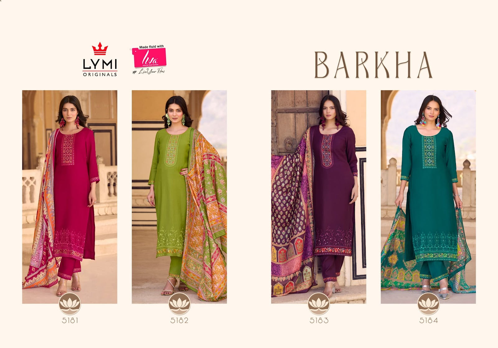 Barkha Lymi Viscose Readymade Pant Style Suits Supplier Ahmedabad