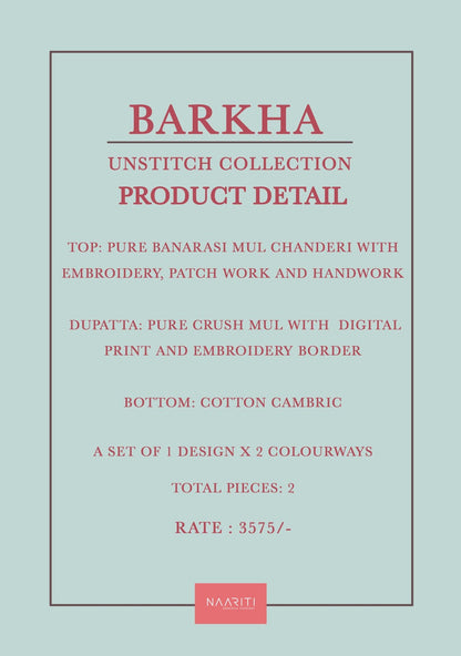 Barkha Naariti Banarasi Pant Style Suits Exporter