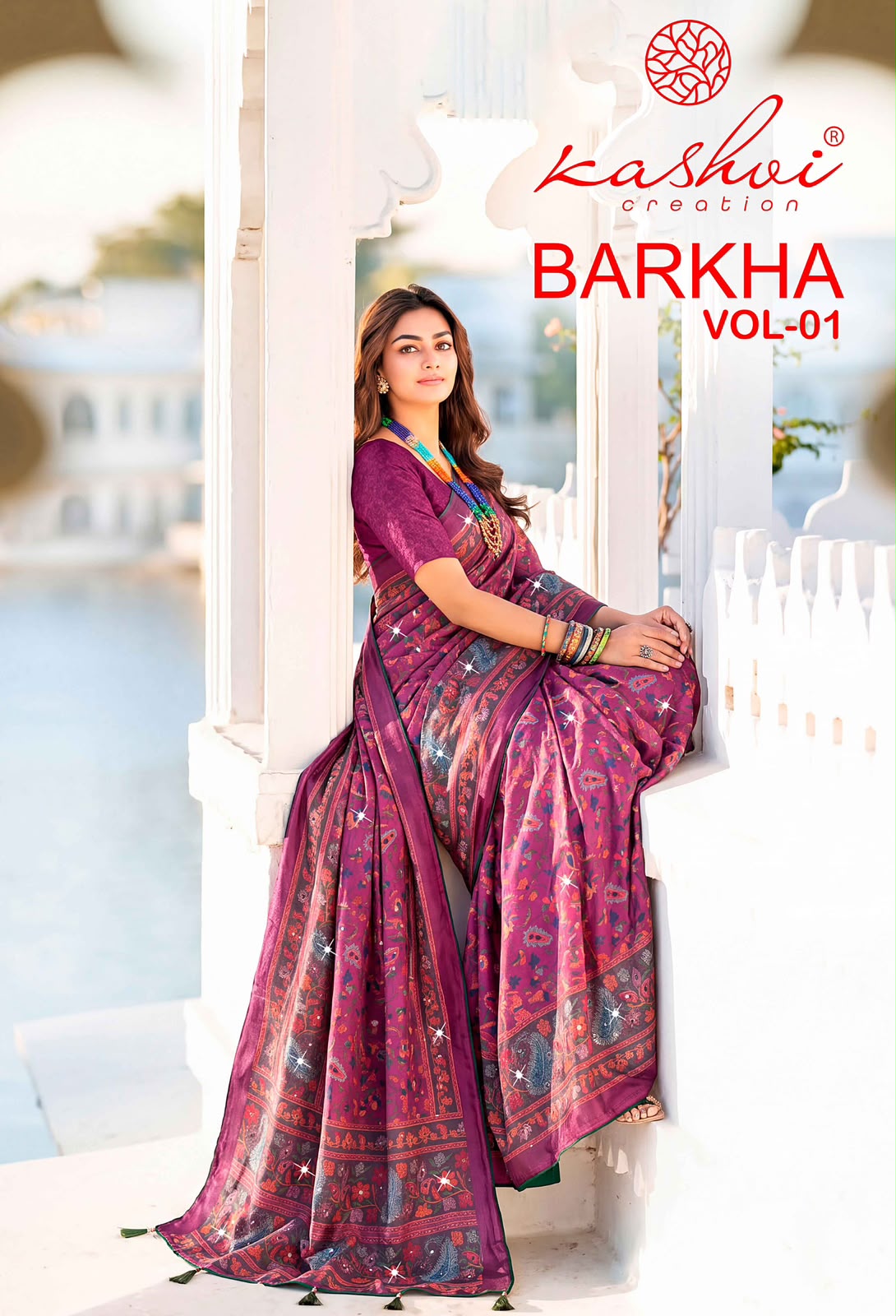 Barkha Vol 1 Kashvi Creation Silk Sarees Wholesale Rate