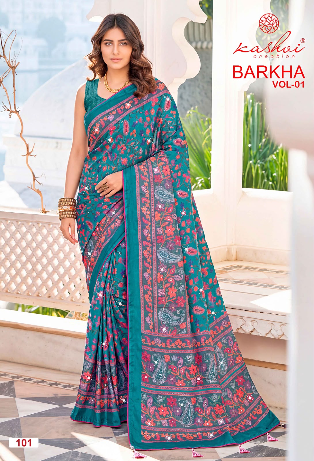 Barkha Vol 1 Kashvi Creation Silk Sarees Wholesale Rate