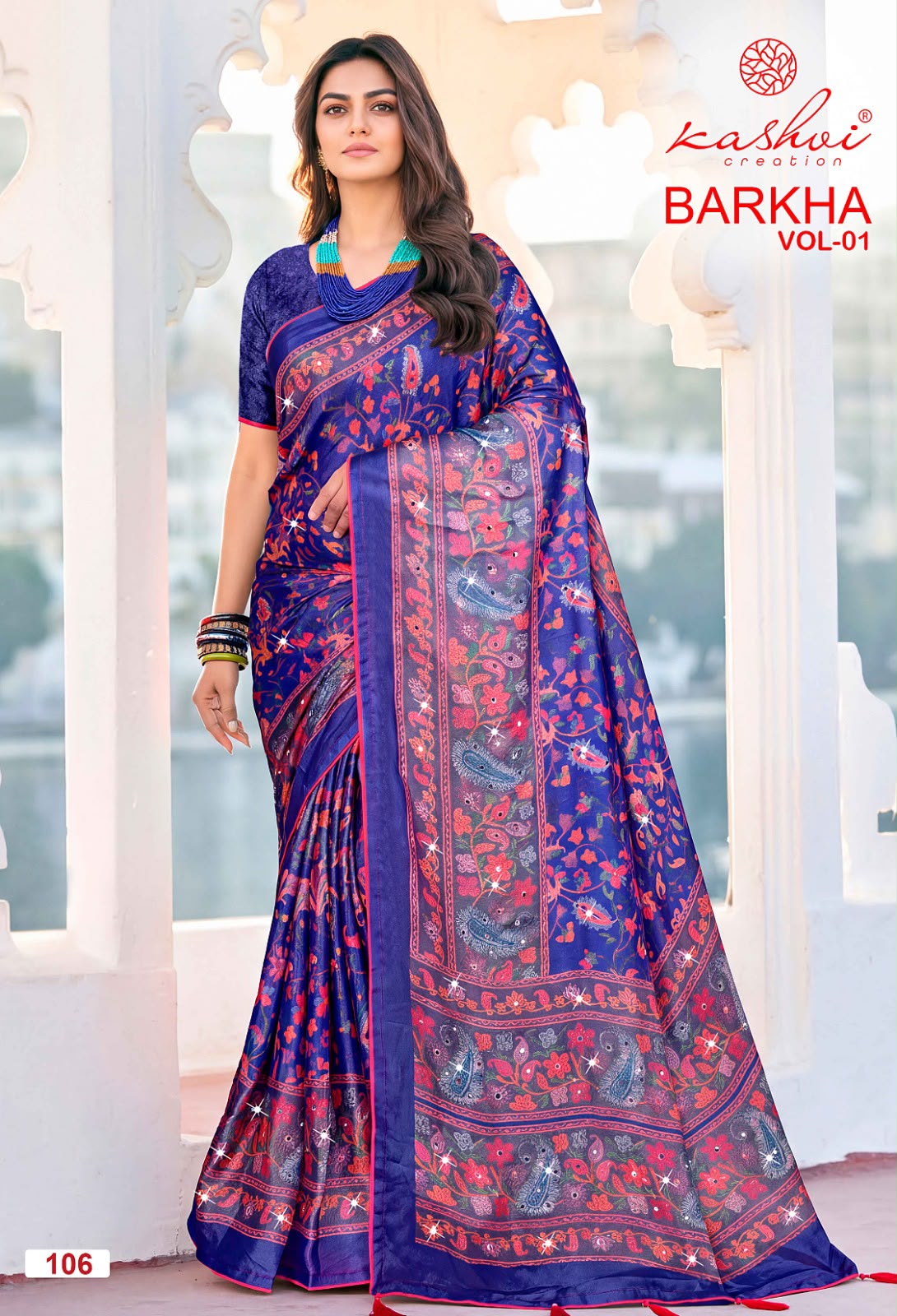 Barkha Vol 1 Kashvi Creation Silk Sarees Wholesale Rate