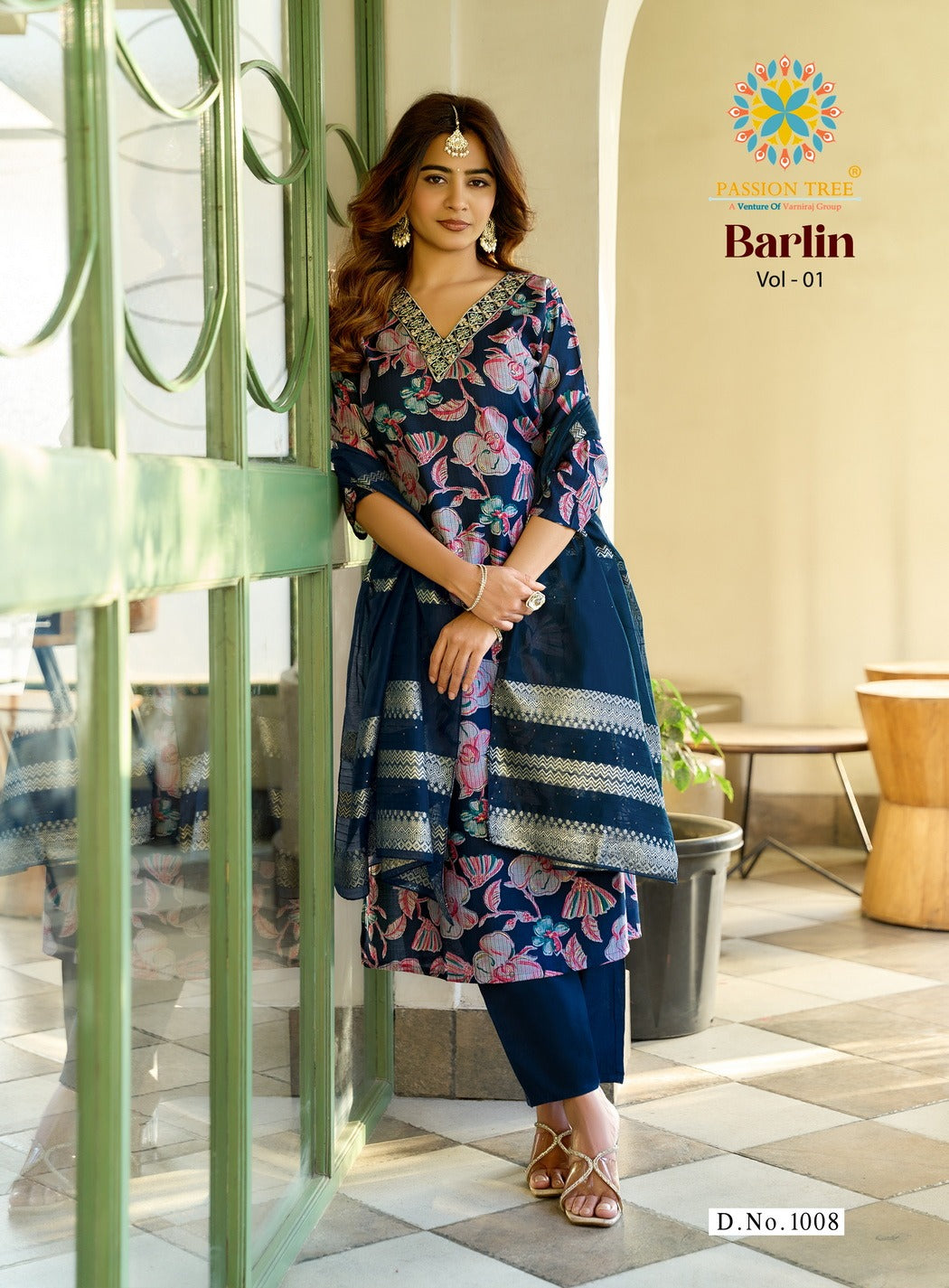 Barlin Vol 1 Passion Tree Readymade Pant Style Suits Exporter Ahmedabad
